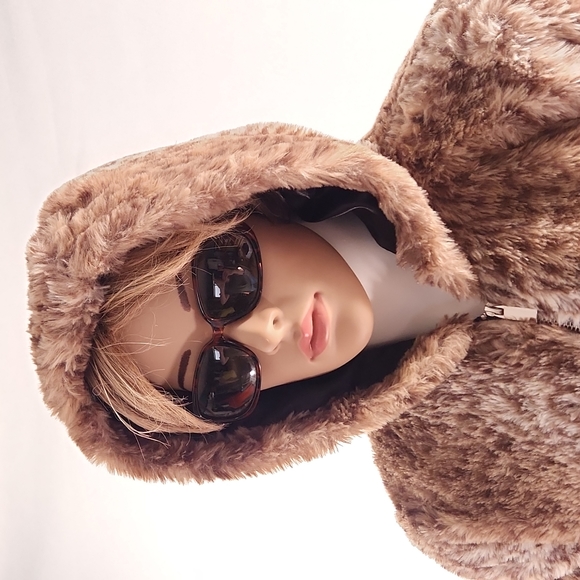 RUE+ Leopard Full zip fuzzy hoodie, Size 1X - Picture 17 of 17